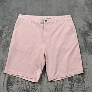 Criquet Shorts Mens 36 Pink Anytime Moisture Wicking Performance Chino